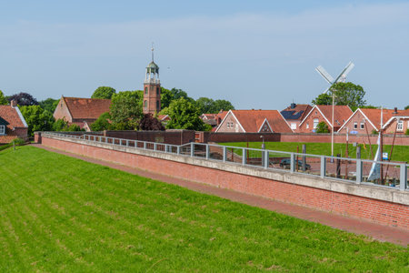 summer time near Ditzum in east Frisiaの写真素材