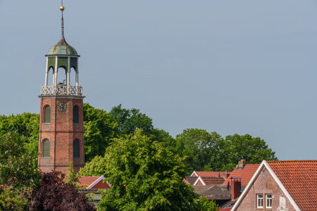 summer time near Ditzum in east Frisiaの写真素材