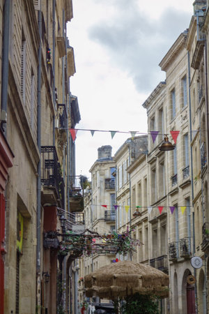 Bordeaux at the Garonne River in France