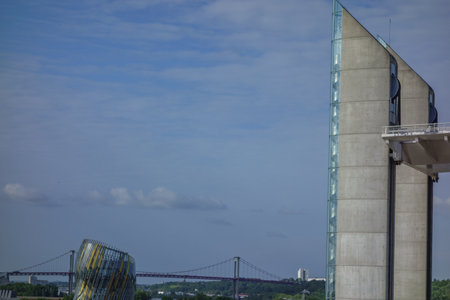 Bordeaux at the Garonne River in France