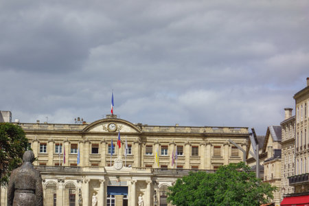 Bordeaux at the Garonne River in France