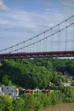 Bordeaux at the Garonne River in France
