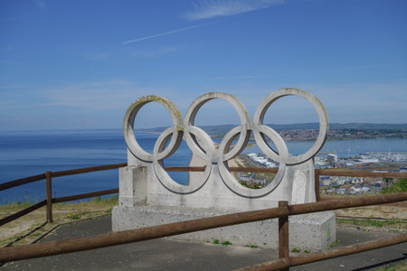 the Jurassic Coast in Englandの写真素材