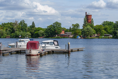at the lakes near Potsdam in Brandenburgの写真素材