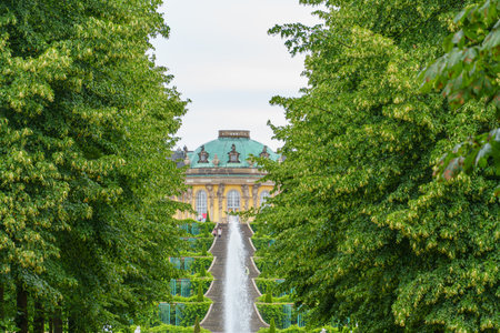 Potsdam city with historic buildings and green parksの写真素材