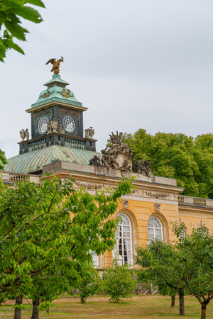 Potsdam city with historic buildings and green parksの写真素材