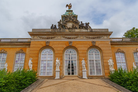 Potsdam city with historic buildings and green parksの写真素材