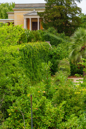 Potsdam city with historic buildings and green parksの写真素材