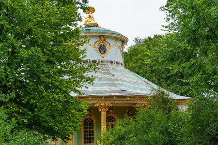 Potsdam city with historic buildings and green parksの写真素材