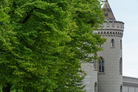 Potsdam city with historic buildings and green parksの写真素材