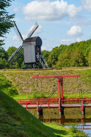 the old village Bourtange in the Netherlandsの写真素材