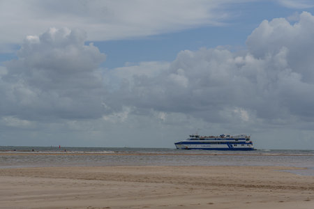 the island of Vlieland in the Dutch North Seaの写真素材