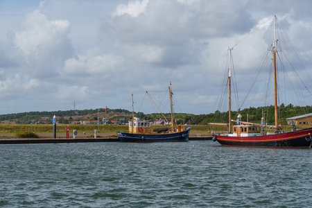 the island of Vlieland in the North Seaの写真素材