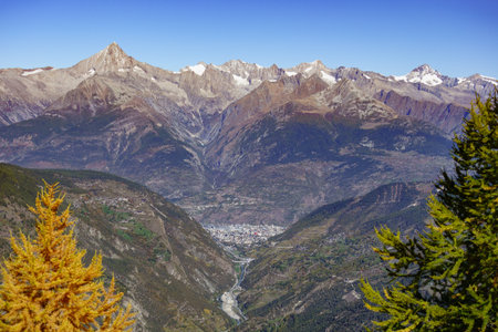 autumn time in Switzerlandの写真素材