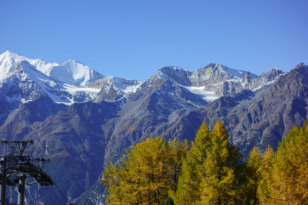 autumn time in Switzerlandの写真素材