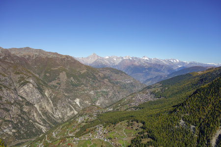 autumn time in Switzerlandの写真素材