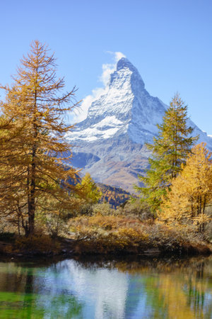 autumn time in Switzerlandの写真素材