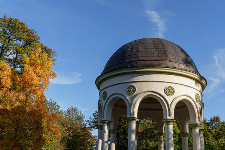 the city of Wiesbaden at the rhine river in Germany