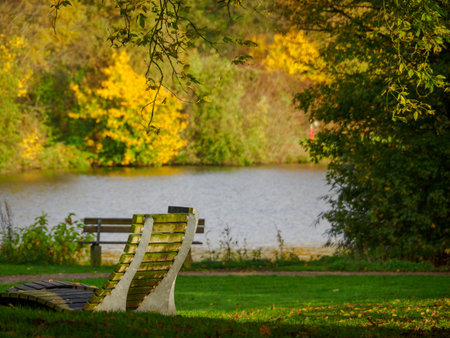 autumn time in westphaliaの写真素材