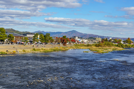 Kyoto in Japan at autumn timeの写真素材