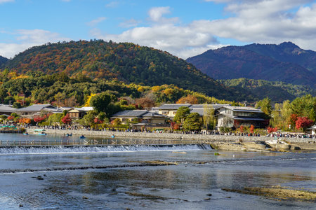 Kyoto in Japan at autumn timeの写真素材