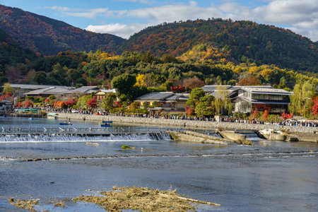 Kyoto in Japan at autumn timeの写真素材