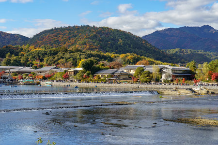 Kyoto in Japan at autumn timeの写真素材