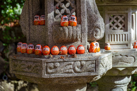 the city of osaka in japan at autumn timeの写真素材