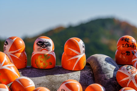 the city of osaka in japan at autumn timeの写真素材