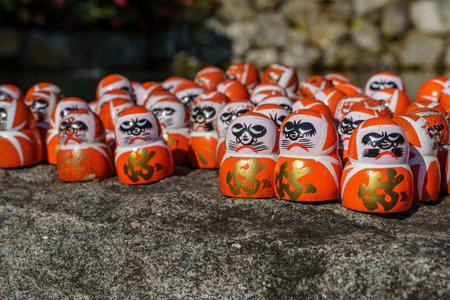 the city of osaka in japan at autumn timeの写真素材