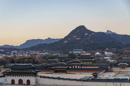 Seoul city in South Koreaの写真素材