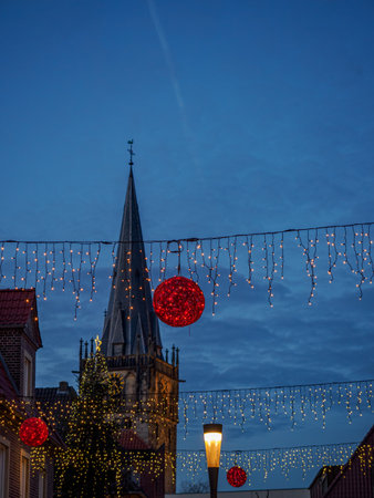 Christmas time at Ahaus in Westphaliaの写真素材