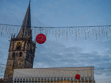 Christmas time at Ahaus in Westphaliaの写真素材