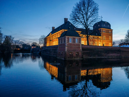 Christmas time at Ahaus in Westphaliaの写真素材