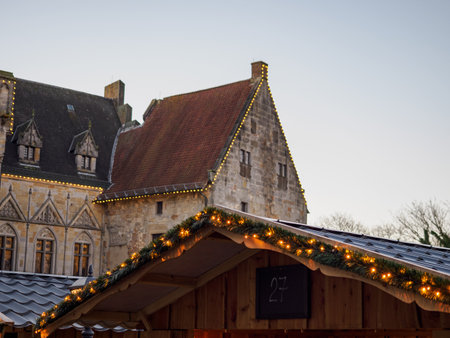 Christmas time at Bad Bentheim in Germanyの写真素材