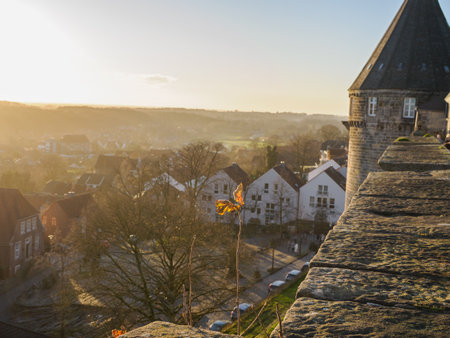Christmas time at Bad Bentheim in Germanyの写真素材