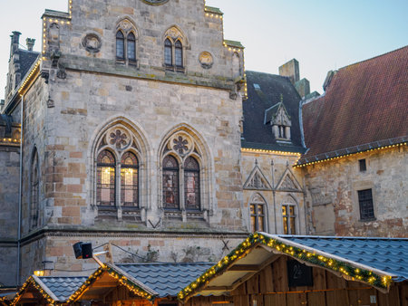 Christmas time at Bad Bentheim in Germanyの写真素材