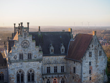 Christmas time at Bad Bentheim in Germanyの写真素材