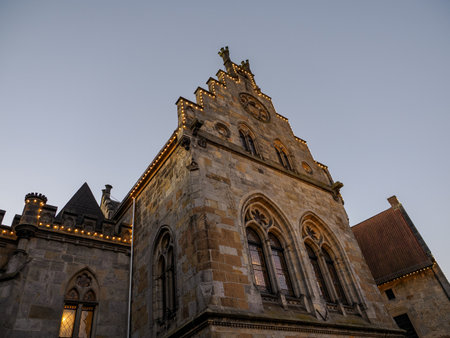 Christmas time at Bad Bentheim in Germanyの写真素材