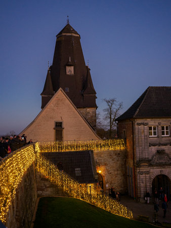 Christmas time at Bad Bentheim in Germanyの写真素材