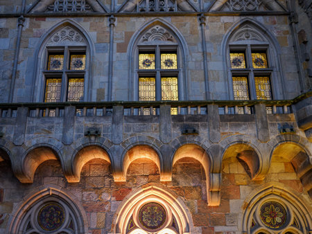 Christmas time at Bad Bentheim in Germanyの写真素材