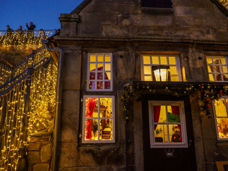 Christmas time at Bad Bentheim in Germanyの写真素材