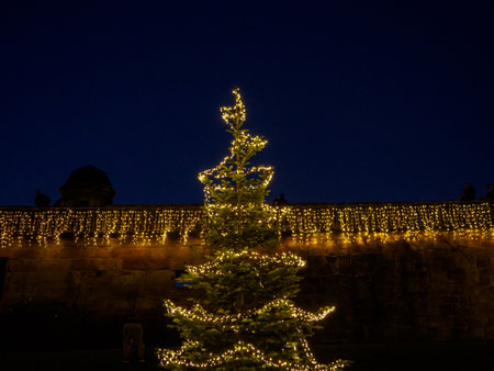 Christmas time at Bad Bentheim in Germanyの写真素材