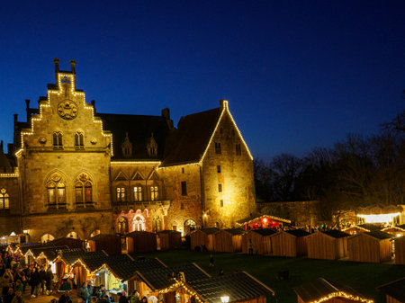 Christmas time at Bad Bentheim in Germanyの写真素材