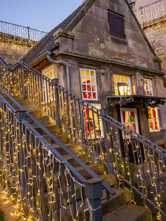 Christmas time at Bad Bentheim in Germanyの写真素材