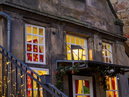 Christmas time at Bad Bentheim in Germanyの写真素材