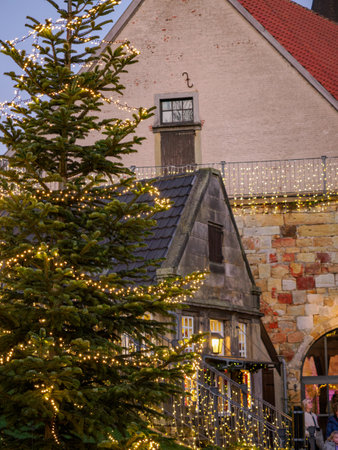 Christmas time at Bad Bentheim in Germanyの写真素材