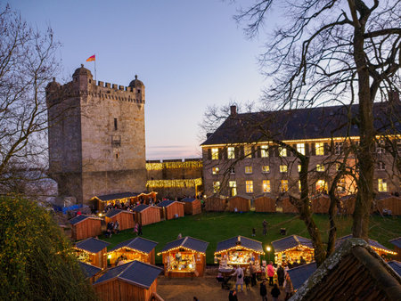 Christmas time at Bad Bentheim in Germanyの写真素材
