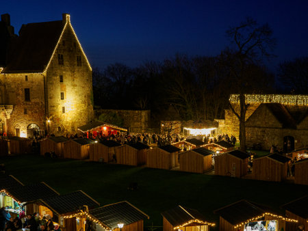Christmas time at Bad Bentheim in Germanyの写真素材