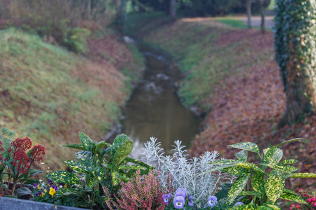 gemen village at christmas timeの写真素材